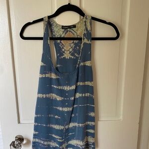Sleeveless Global Village Blue Top
